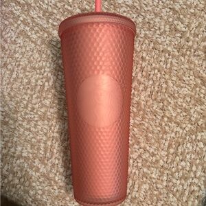 Starbucks Coral Textured Tumbler with Lid